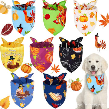 2020 accesorios triangulares reversibles de calabaza con bandana para perros